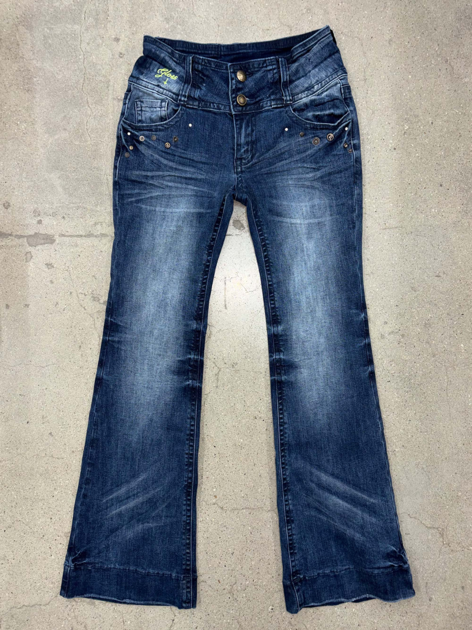 DIY Bootcut Denim Mid Blue