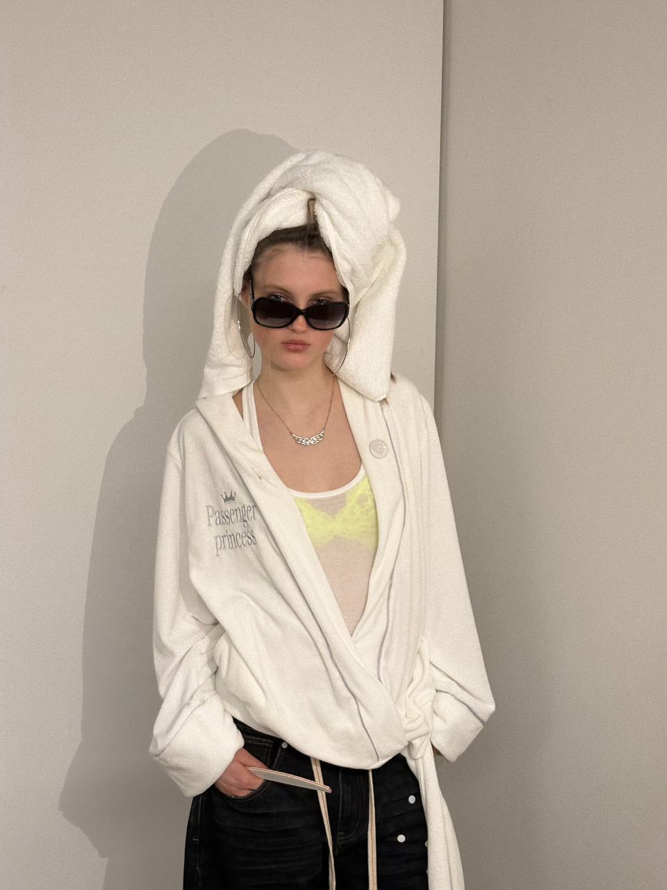 Bath Robe Hoodie White(Princess)