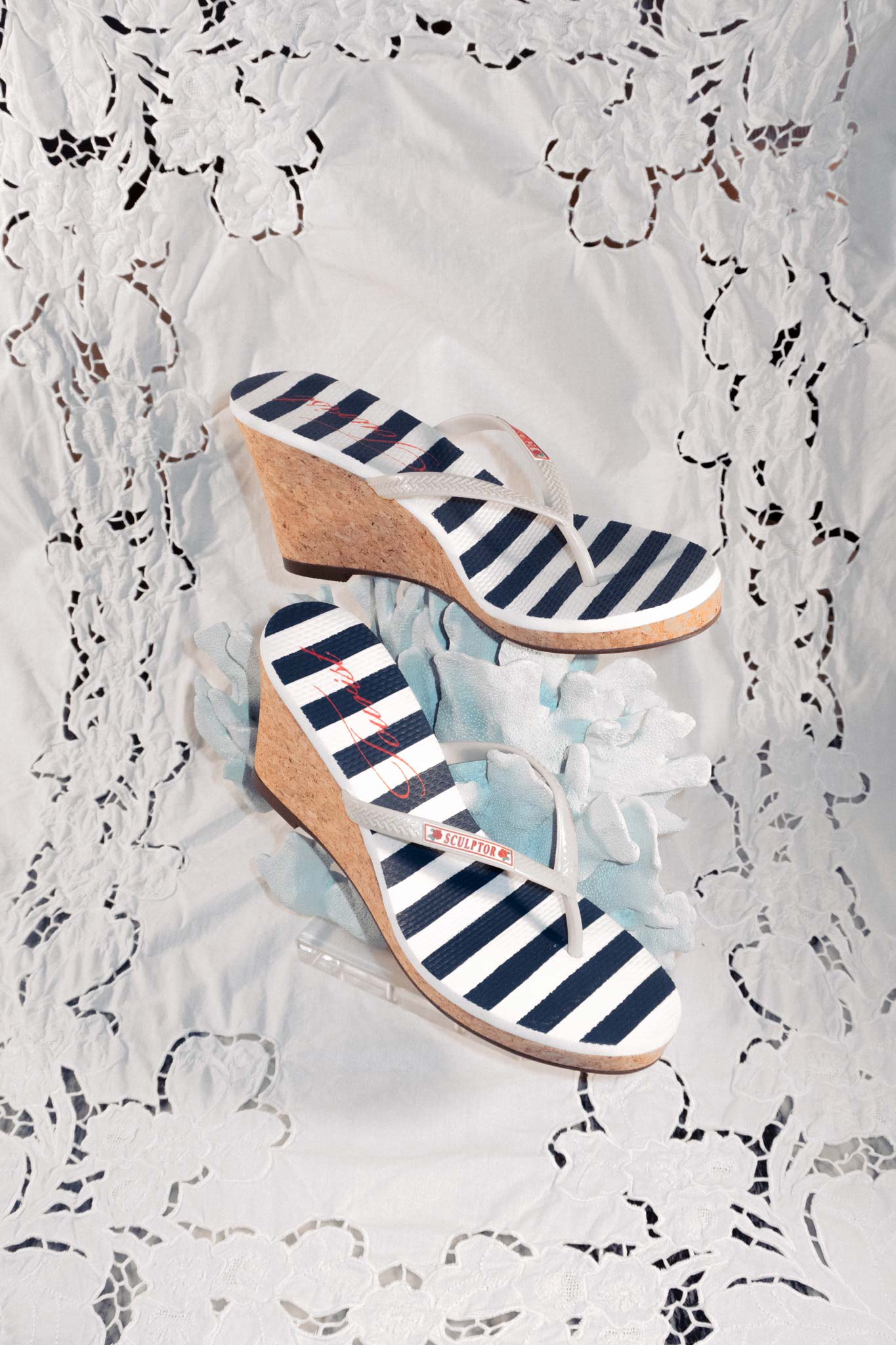 My Go To Heel Sandals Stripe