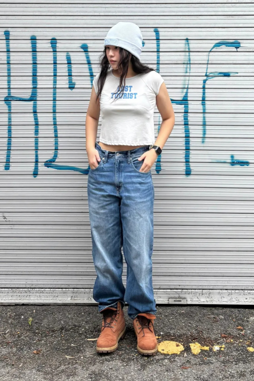 Tシャツ・カットソー [SCULPTOR] Lost Tourist Tee Raw/Dusty Navy SC25S279NA Lost Tourist Tee Raw/Dusty Navy – SCULPTOR JAPAN