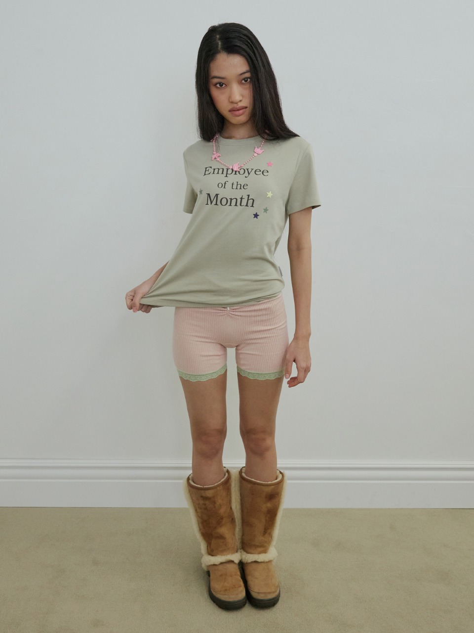 My Go-To Office Tee Wet Olive