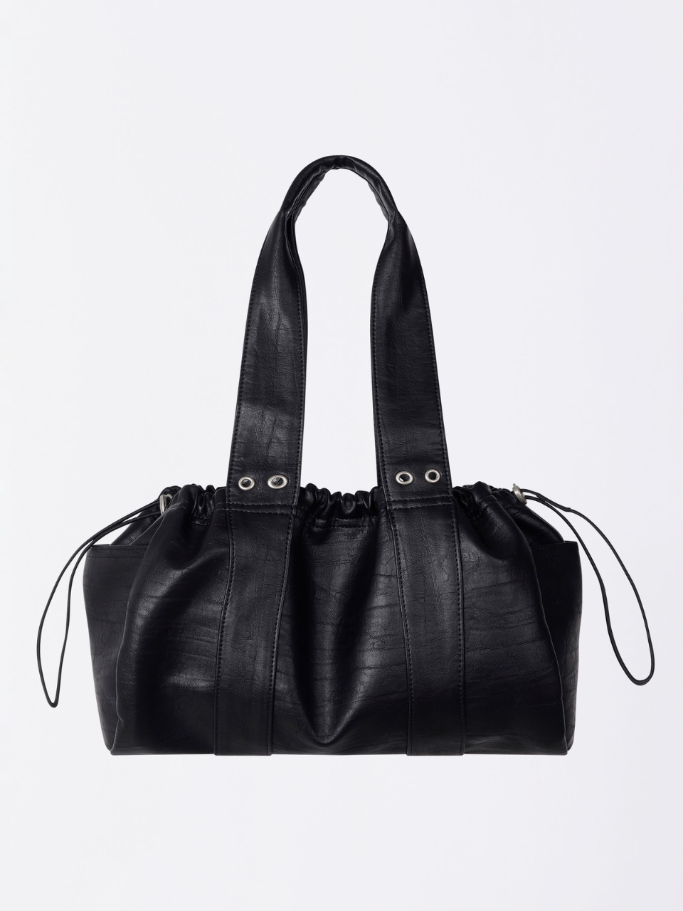 Ruched Sholuder Bag Black