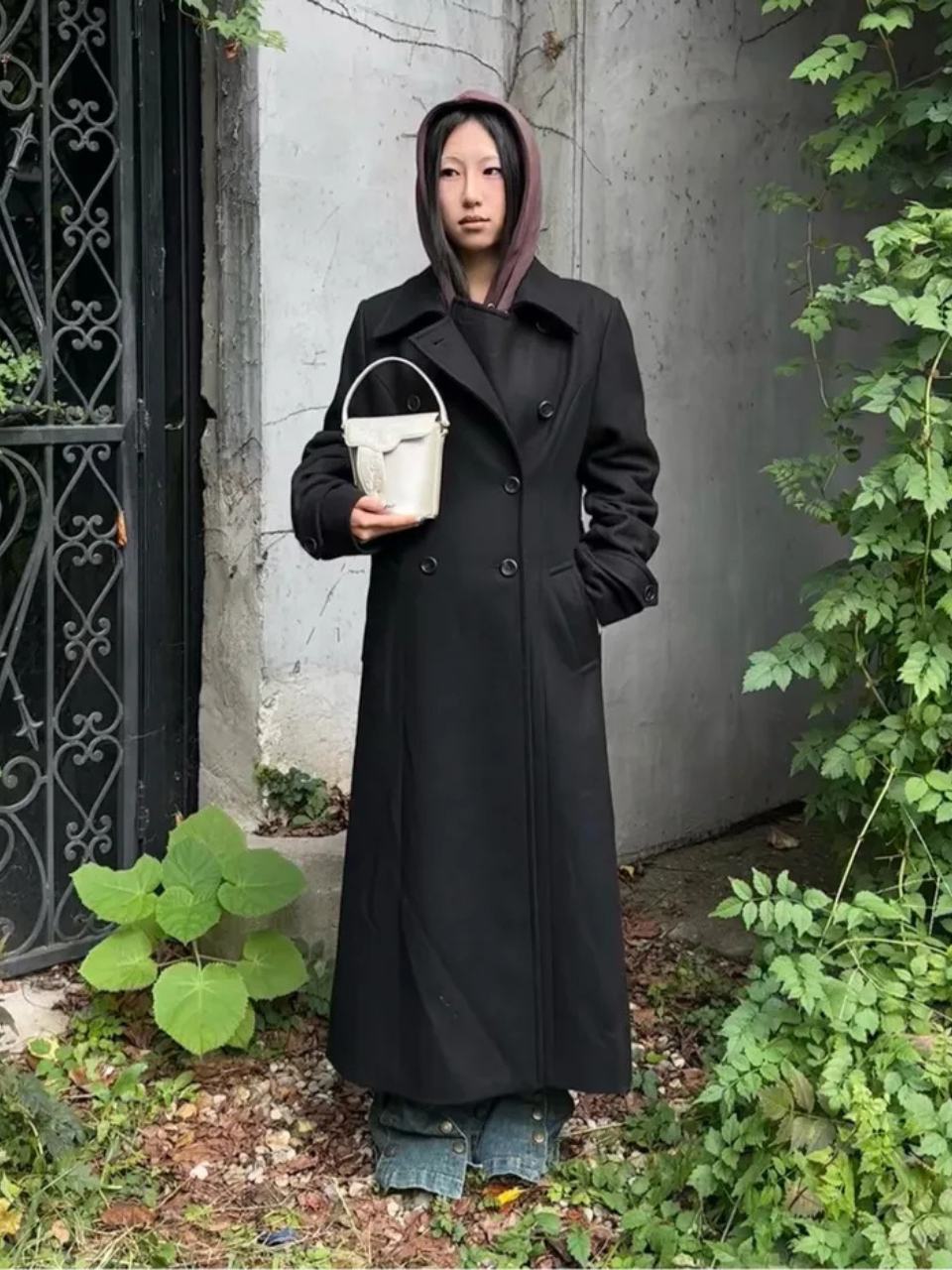 Saddle Bucket Bag Light Silver