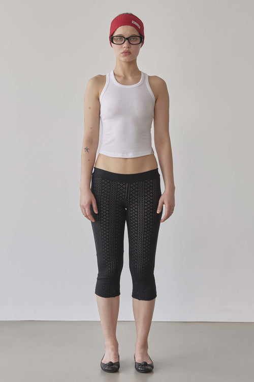 The Day Dreamers Rib Tank Top White