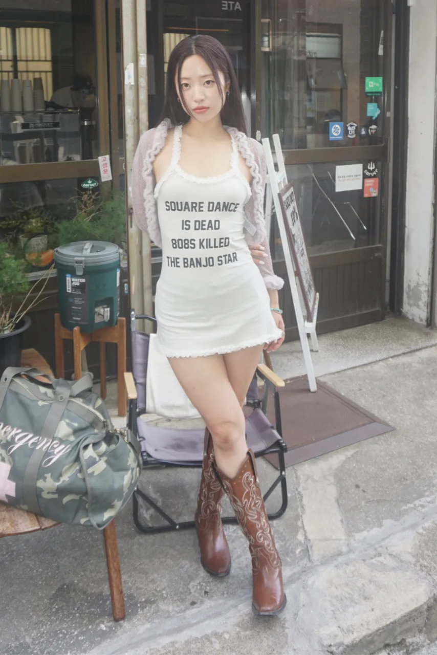 Acid Farm Mini Dress Dirty White – SCULPTOR JAPAN Acid Farm Mini Dress Dirty White – SCULPTOR JAPAN