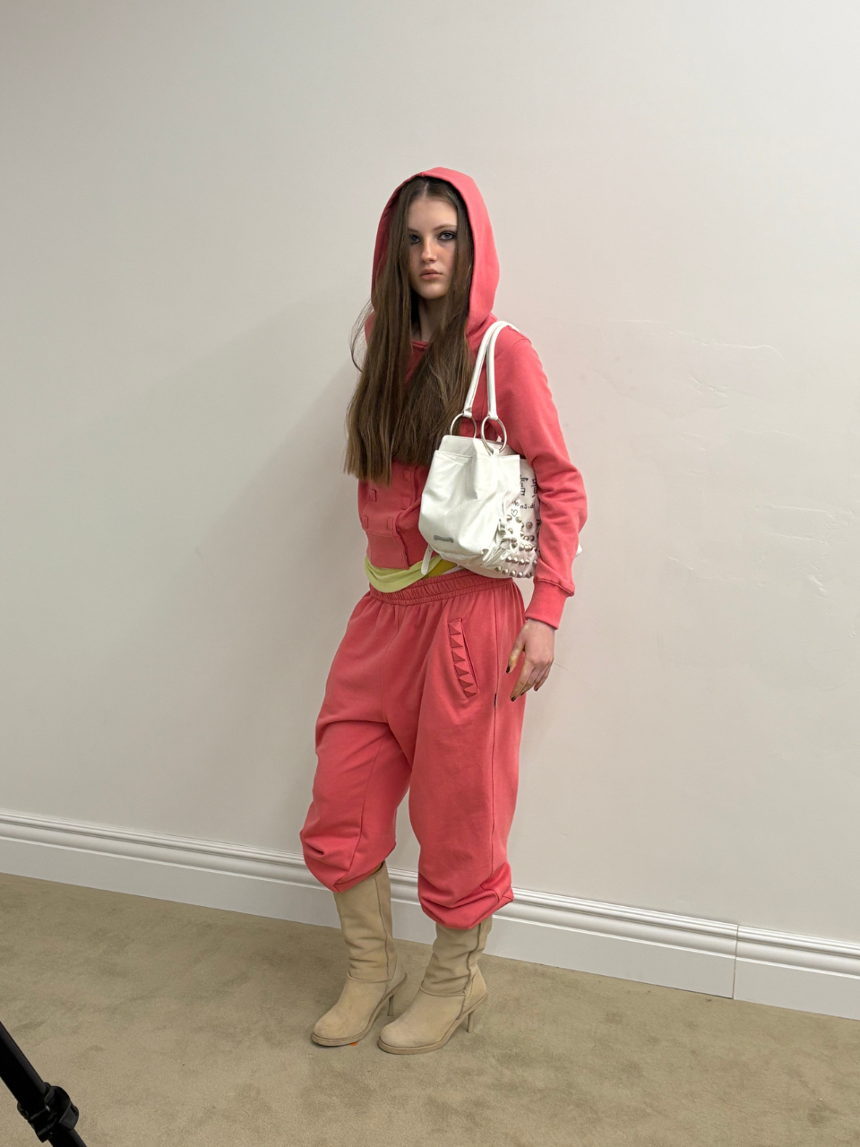 Napoleon Stud Sweatpants Acid Pink