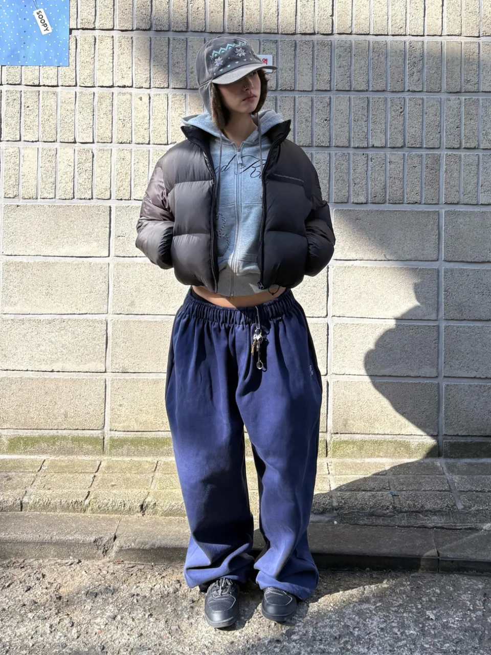 ★ 777 '福' LUCK BAG ★ (Matte Cropped Puffer Down Black)