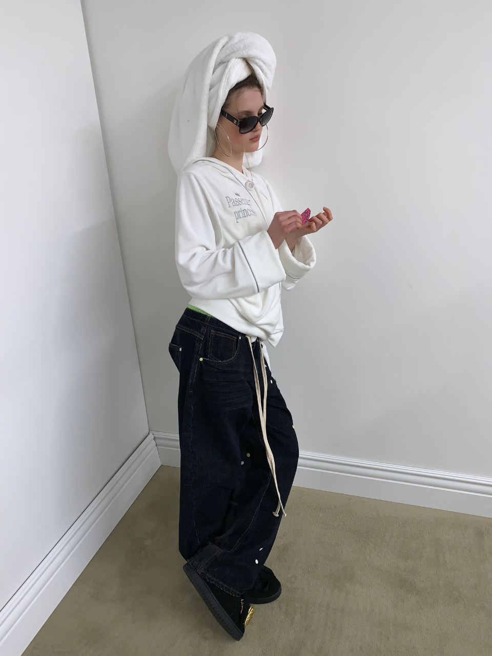 Bath Robe Hoodie White(Princess)