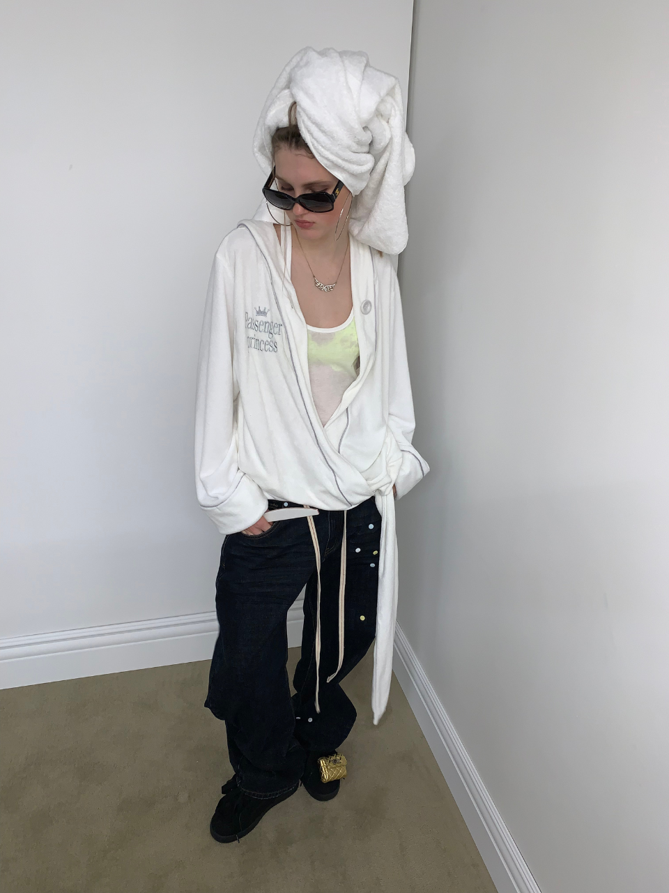 Bath Robe Hoodie White(Princess)