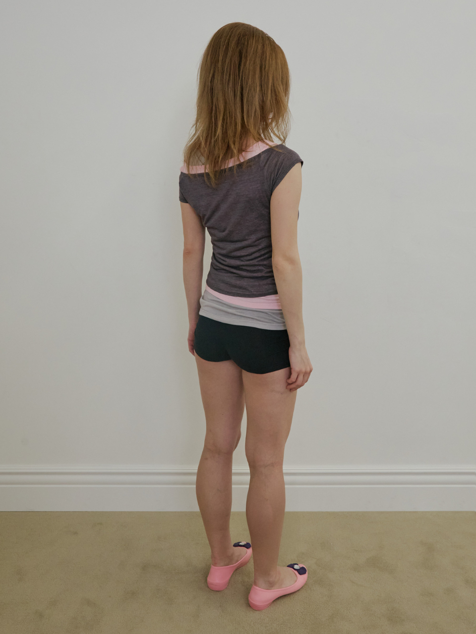 【6月中旬お届け予定】Lazy Sleeveless Layered Tee Charcoal