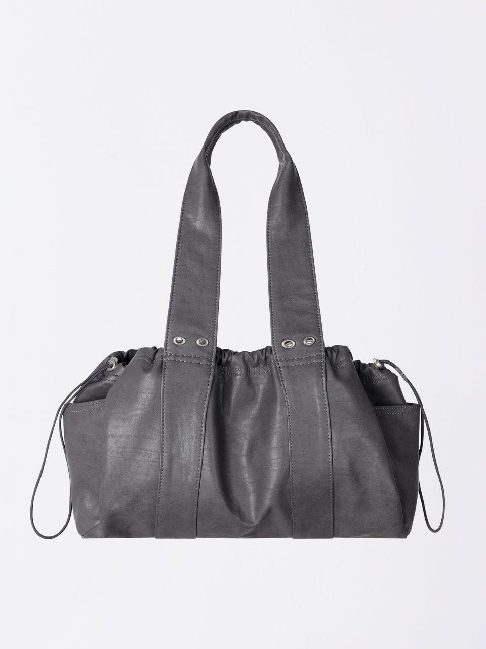 Ruched Sholuder Bag Chalcoal