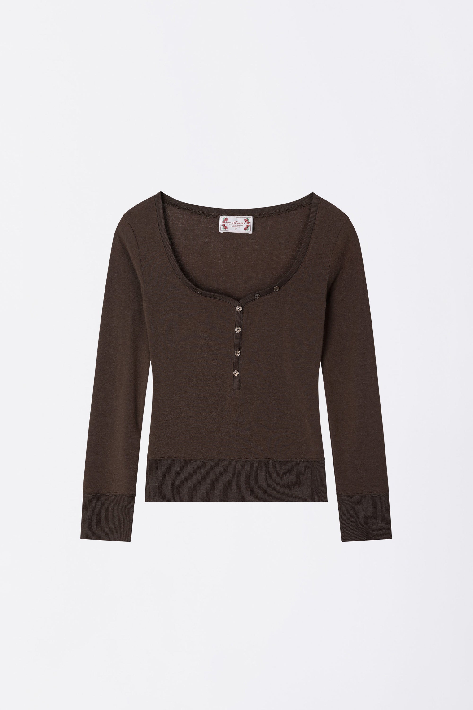 無料配送 ◆ Sculptor ◆ Cottage Button Henley Cottage Button Henley Brown – SCULPTOR JAPAN