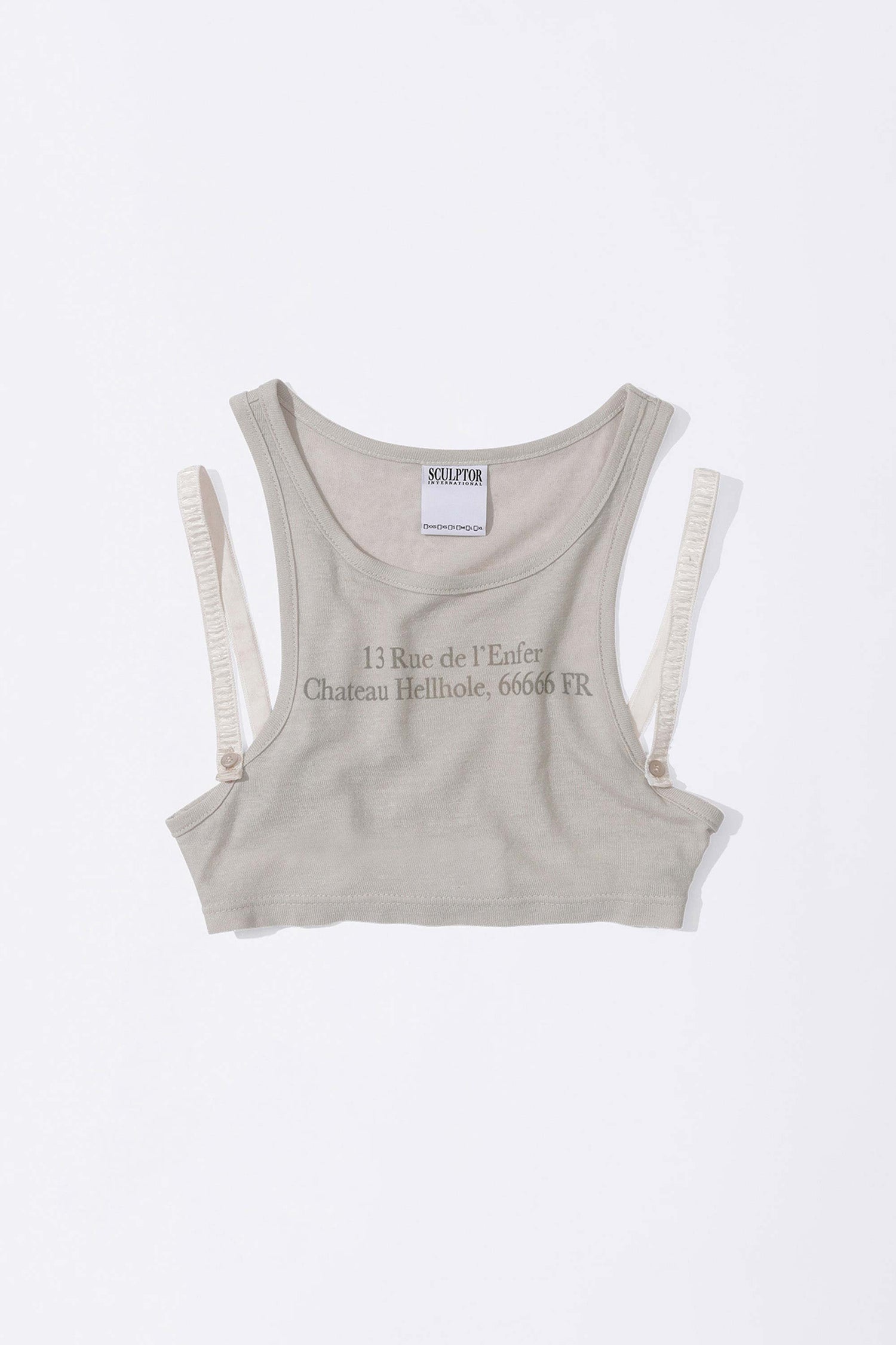 Zip 66666 Underboob Tank Raw