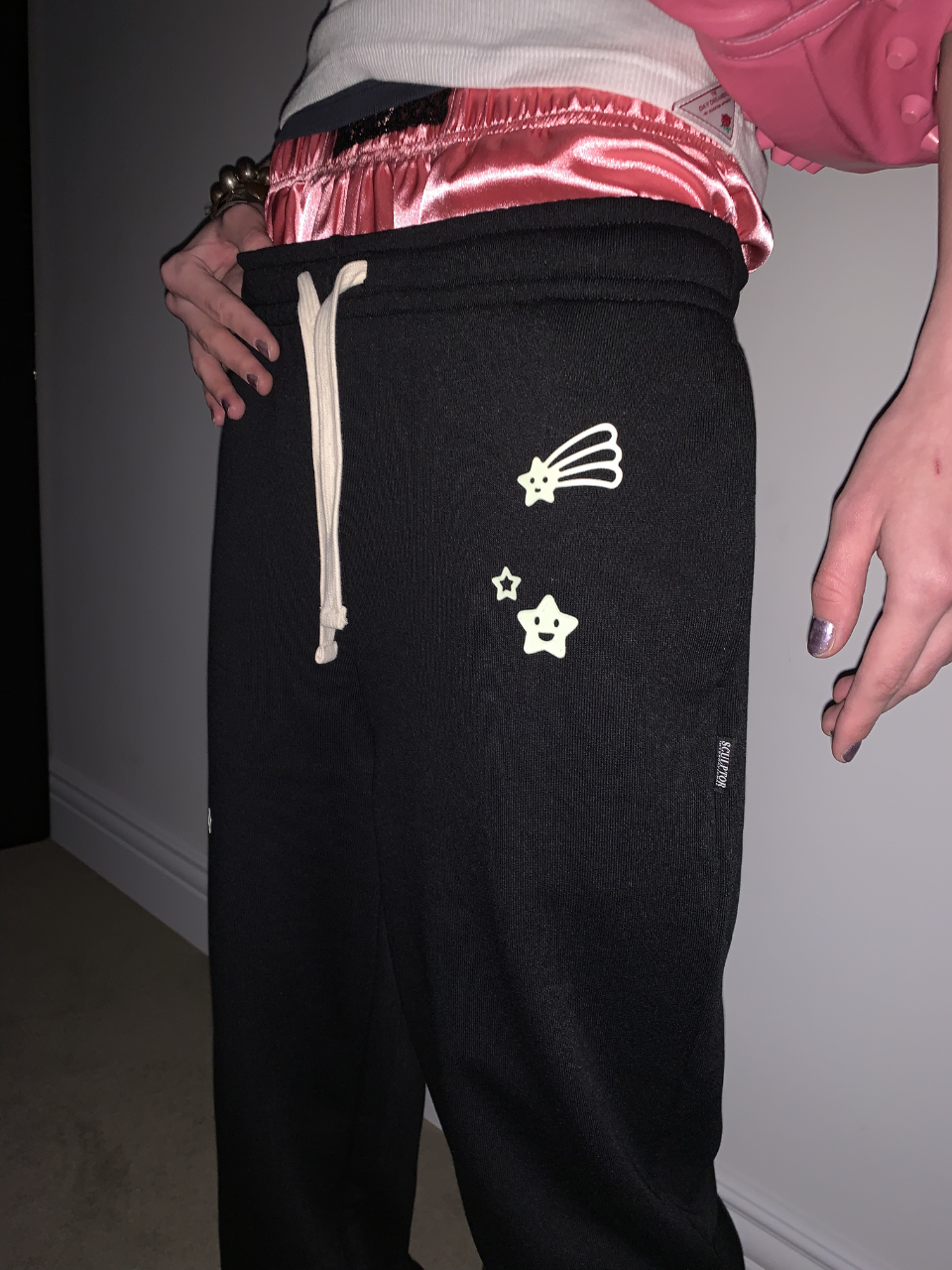 Glow In The Dark Sweatpants Black