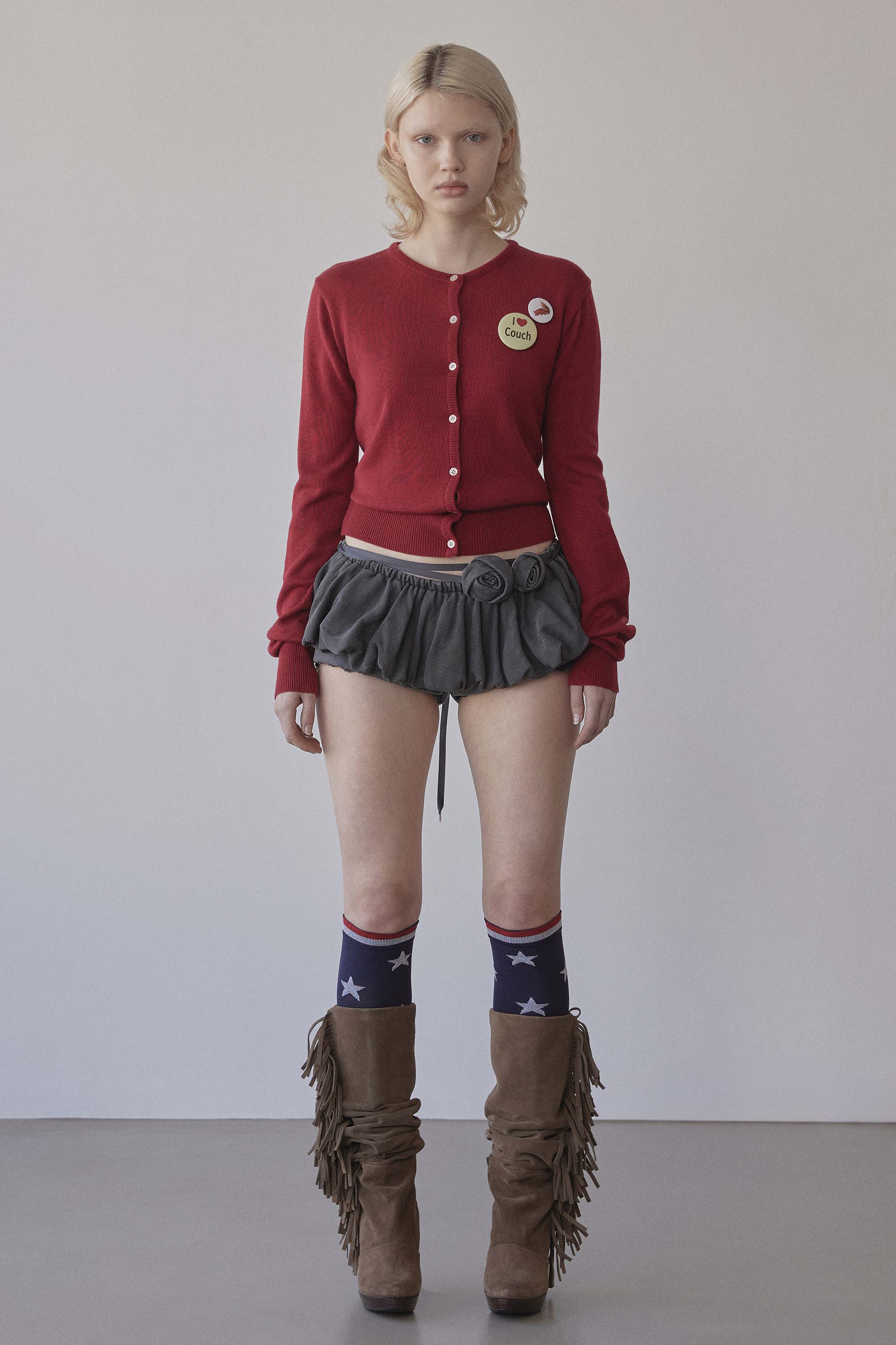 My Go To Cardigan Heather Red – SCULPTOR JAPAN