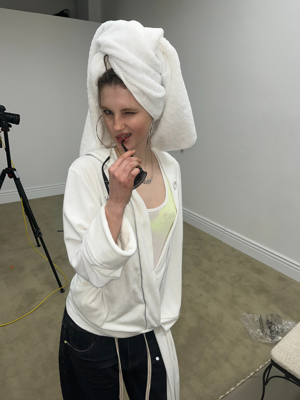 Bath Robe Hoodie White(Princess)