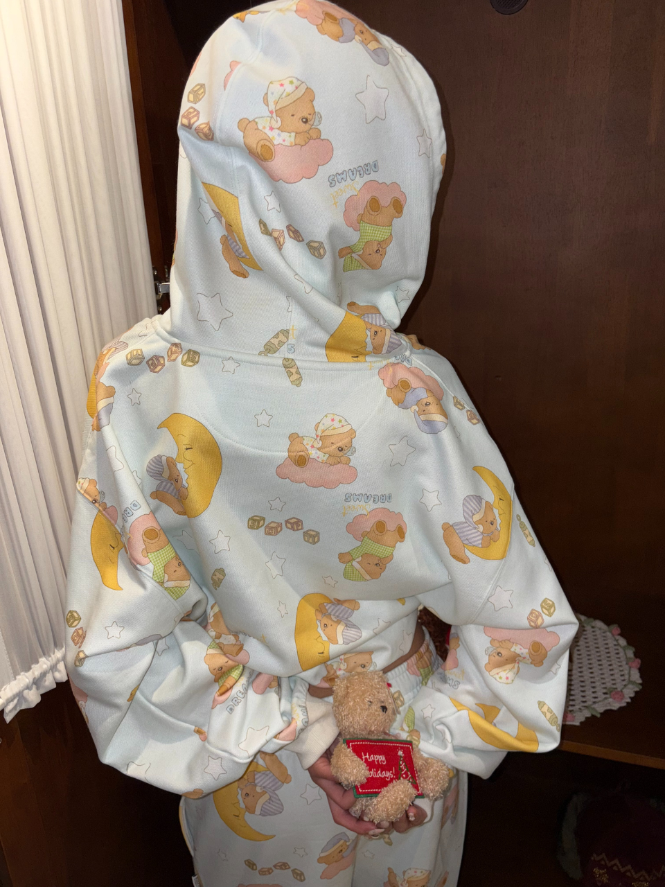 Sweet Dreams Hooded Zip-Up Baby Blue