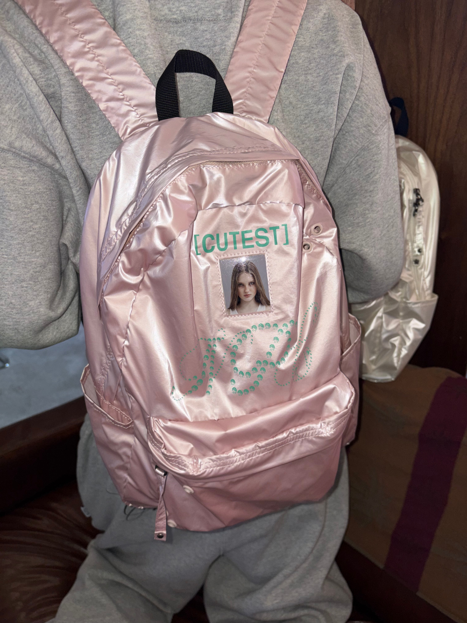 NPC Metallic Backpack Pink