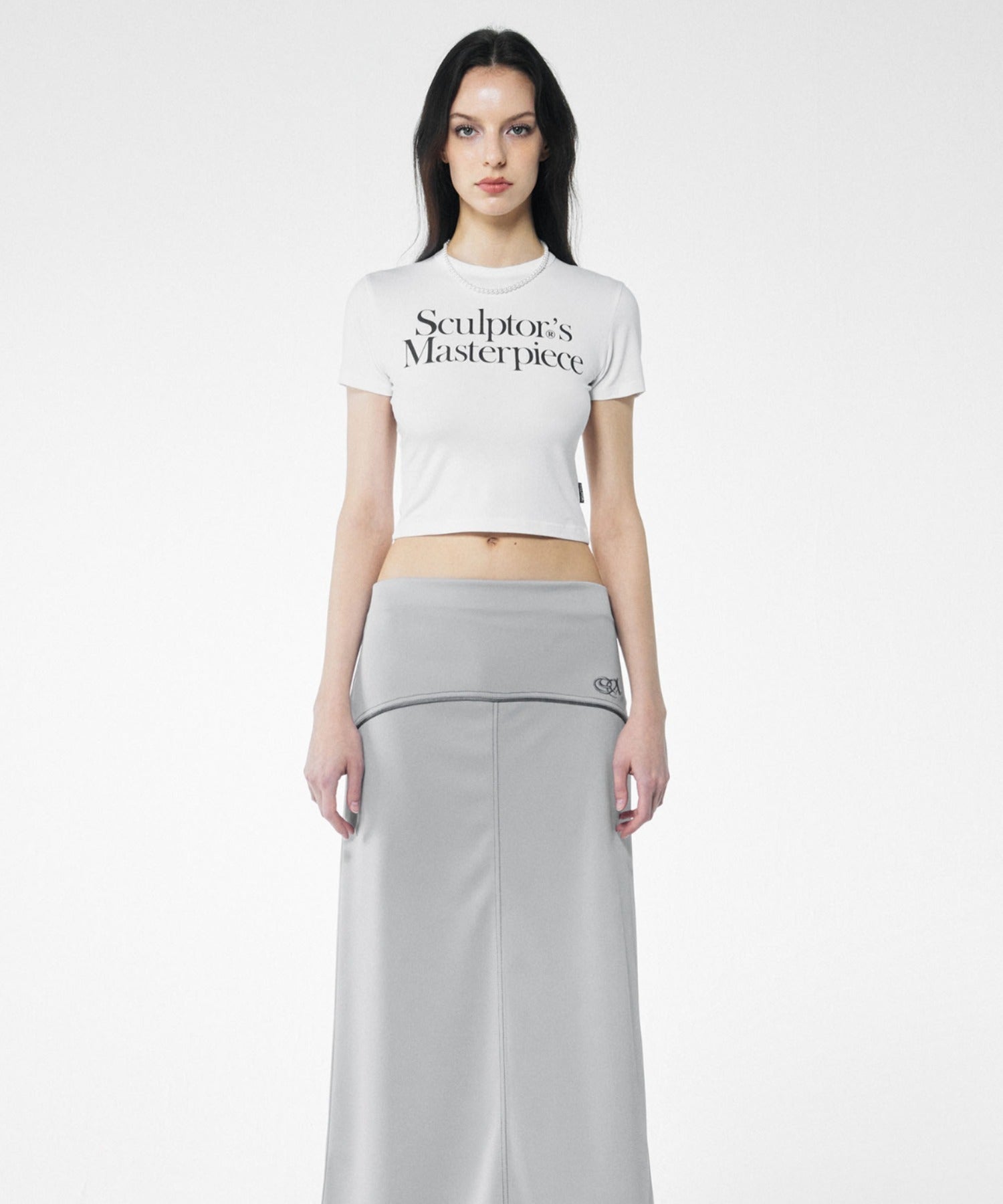 Masterpiece Crop Tee White