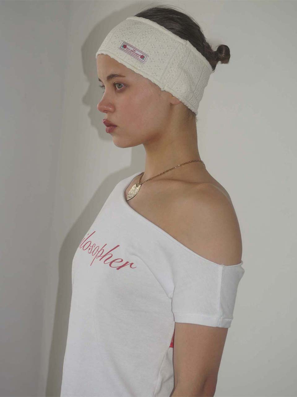 【5月下旬お届け予定】Eyelet Knit Hairband Ivory