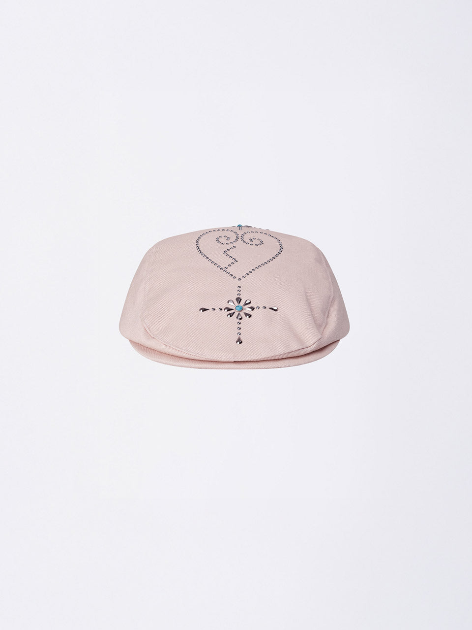 Boho Stud Hunting Cap Dusty Pink