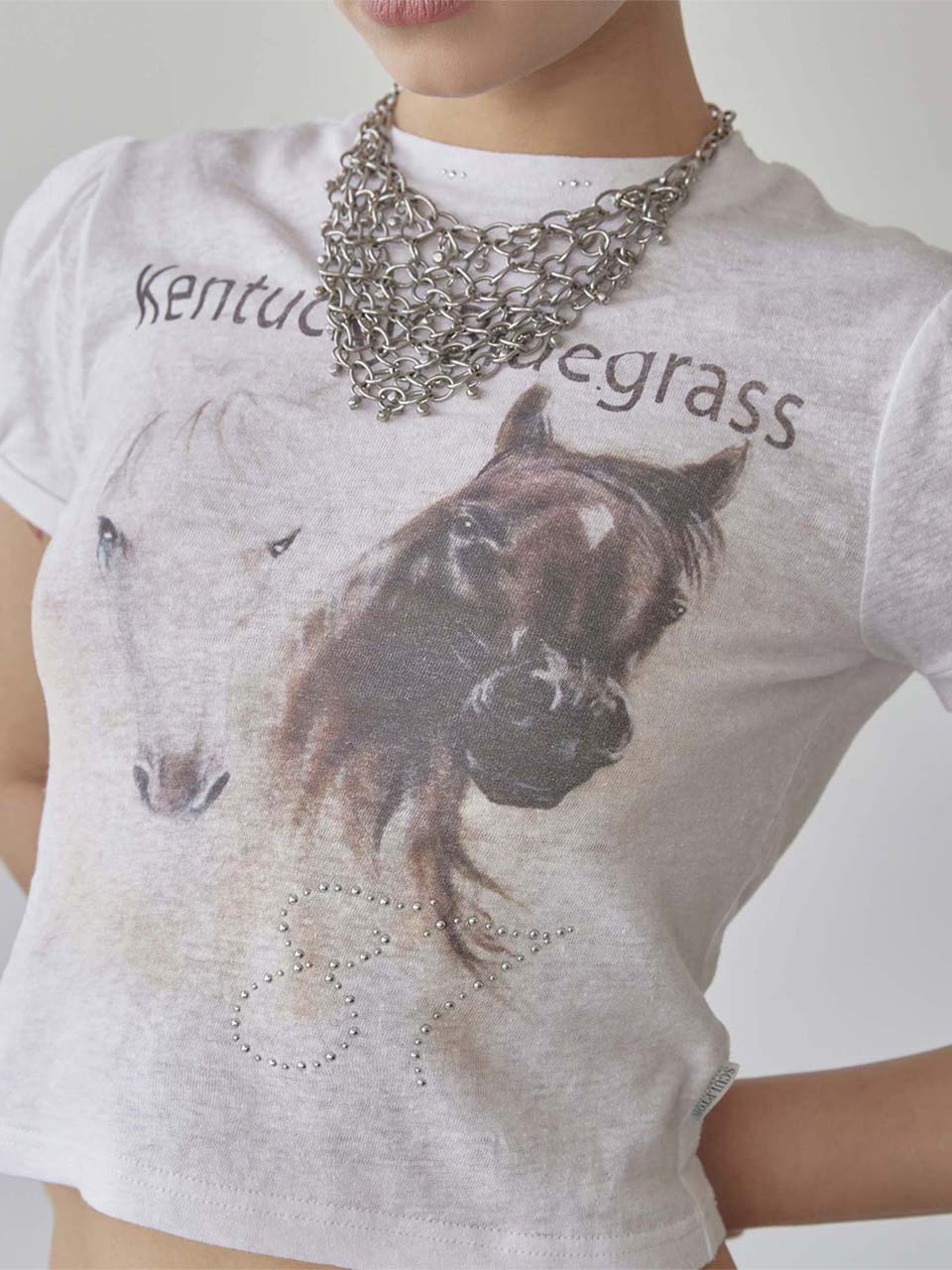 [SCULPTOR]ケンタッキースタッドベビーTシャツ ベージュ Kentucky Stud Baby Tee Beige – SCULPTOR JAPAN