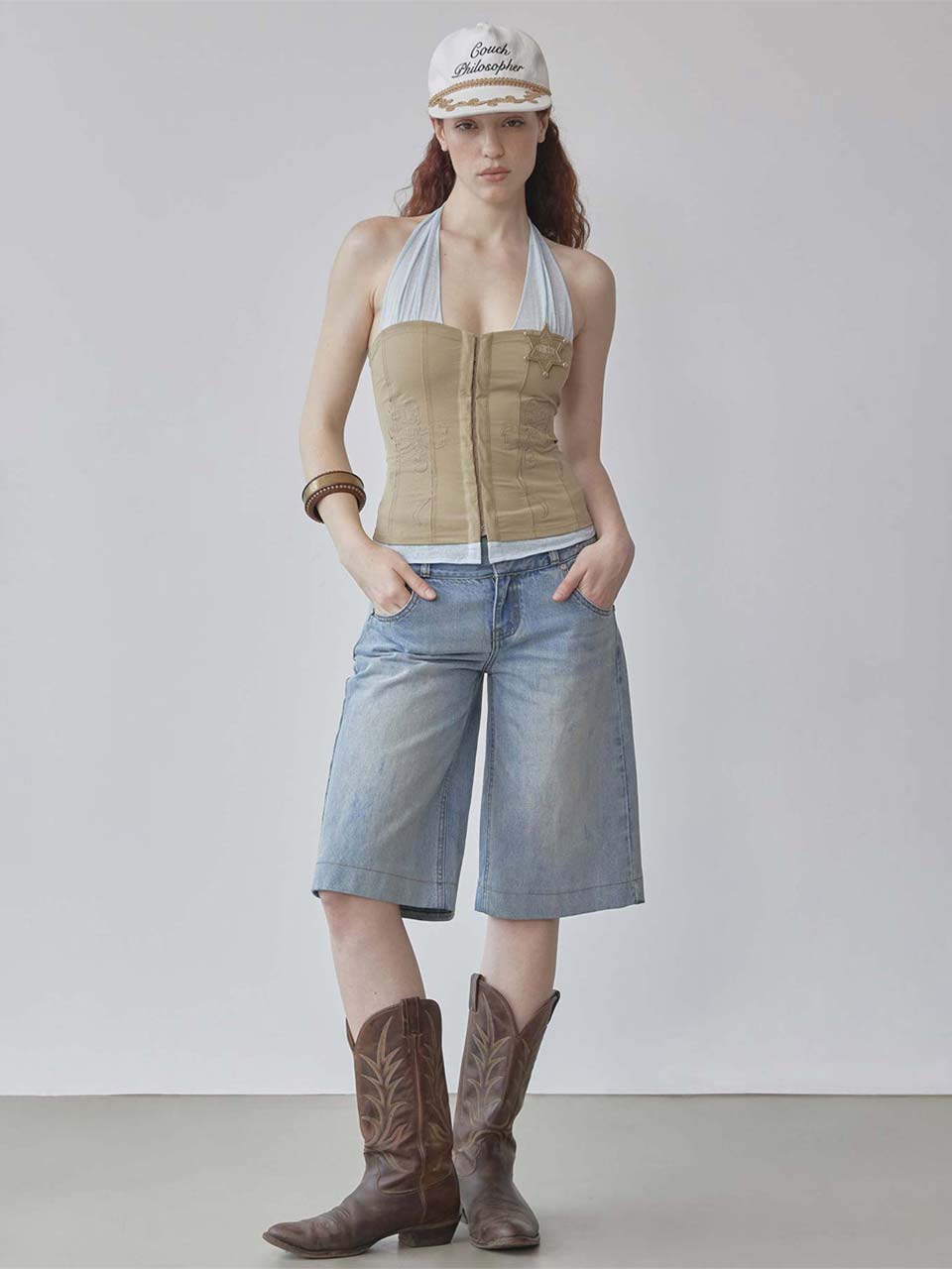 Vine Half Denim Pants Ice Blue – SCULPTOR JAPAN