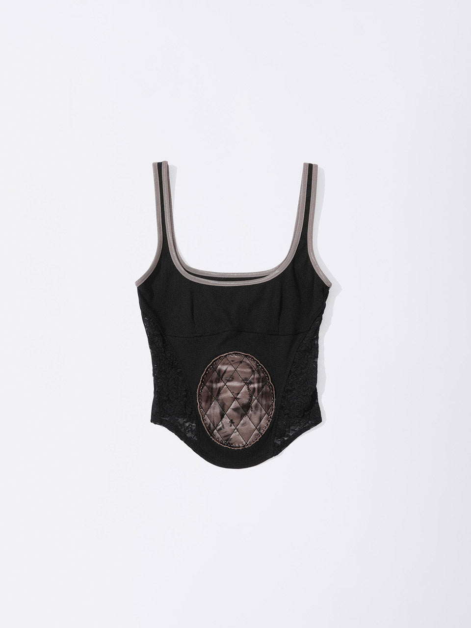 Beaded Maria Top Black