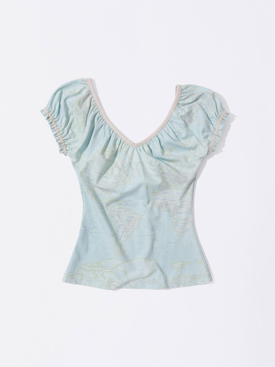 Tourist Scoop Back Tee Baby Blue