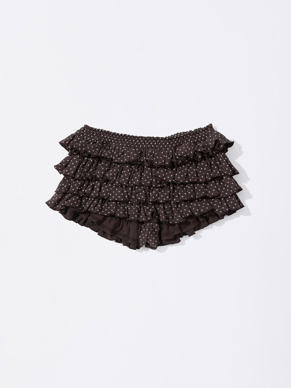 Dot Volumer Shorts Brown