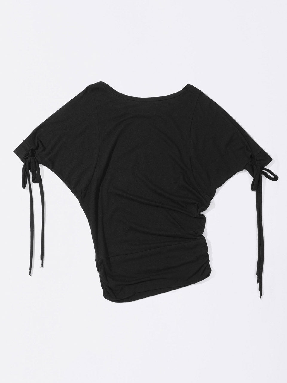 Tie Sleeve Tee Black