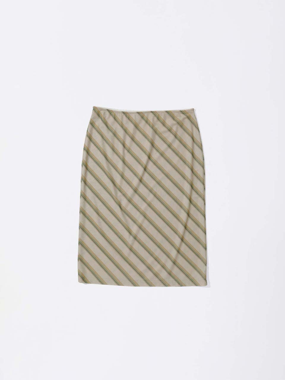 Mesh Stripe Midi Skirt Butter