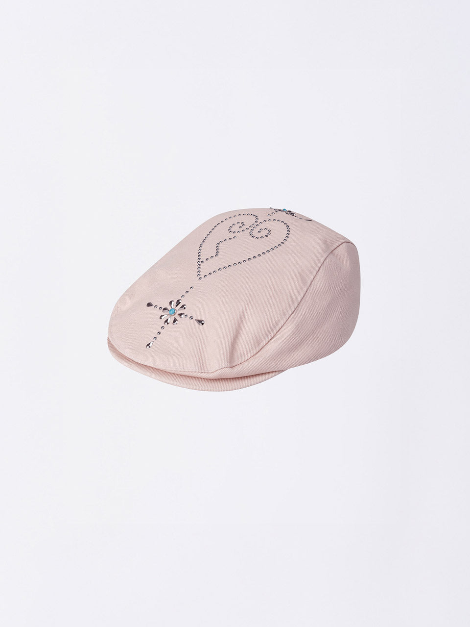 Boho Stud Hunting Cap Dusty Pink