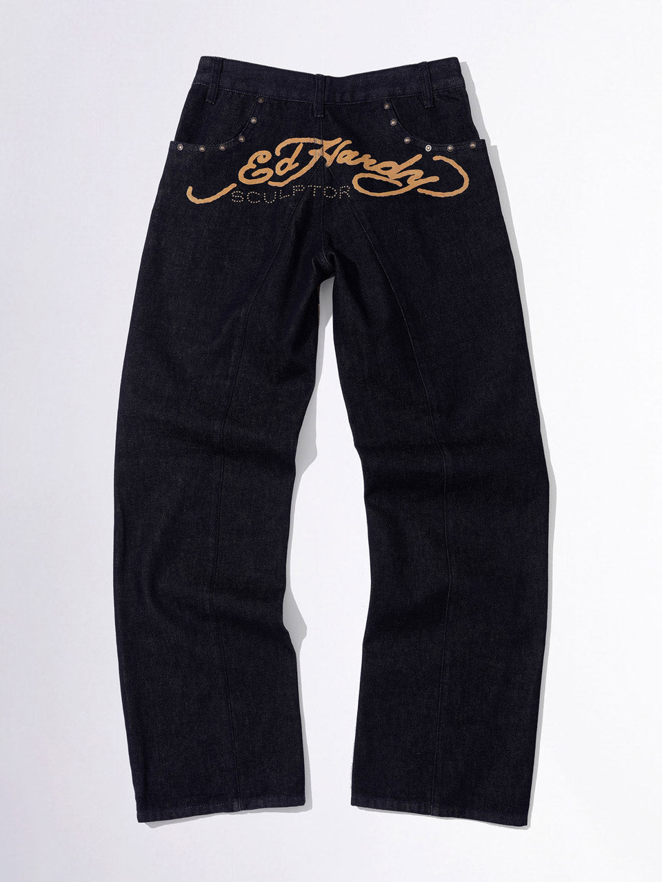 無料配送 ◆ Sculptor X Ed Hardy ◆ Cracked Angel Denim Sculptor X Ed Hardy] Cracked Angel Denim Indigo – SCULPTOR JAPAN