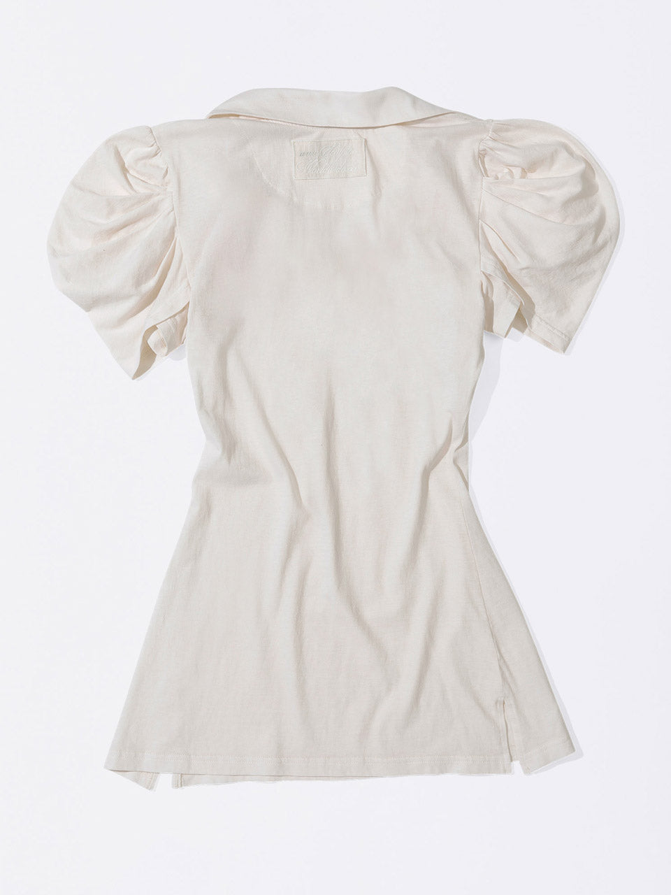 Shirring Tennis Dress Dirty White