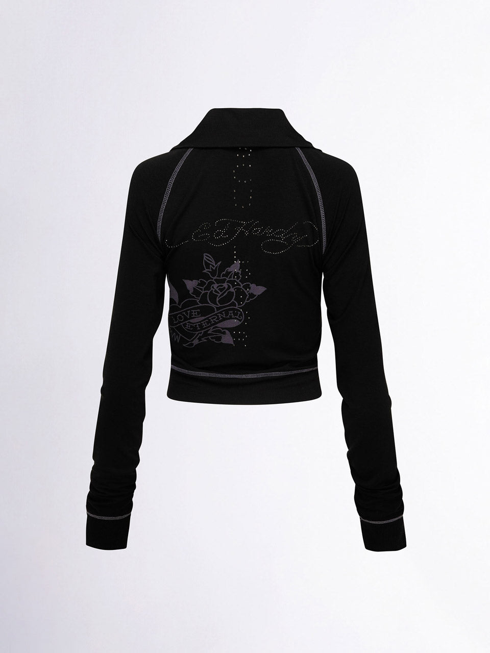 Sculptor X Ed Hardy] Jersey Track Zip-Up Black – SCULPTOR JAPAN
