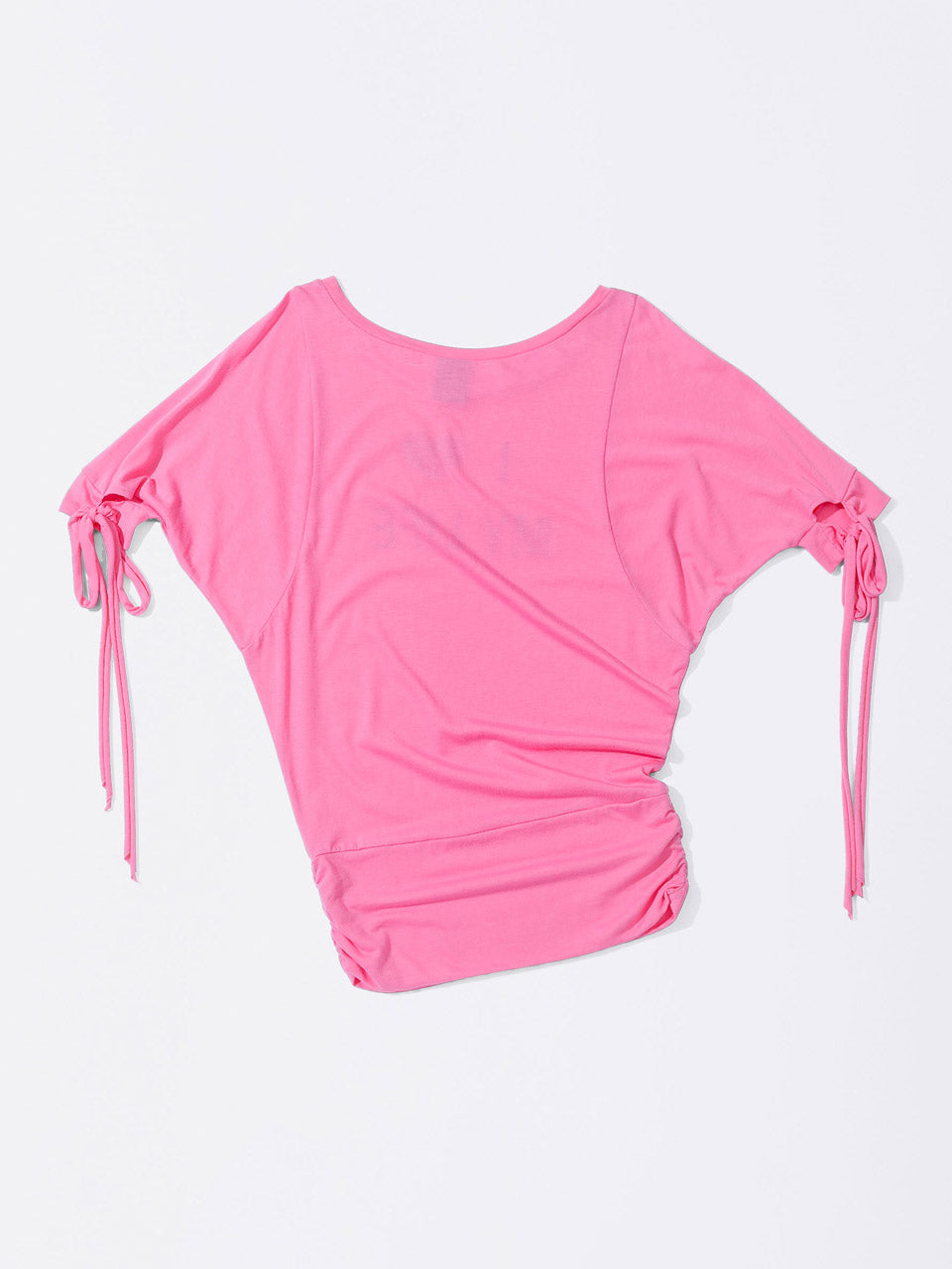 Tie Sleeve Tee Coral
