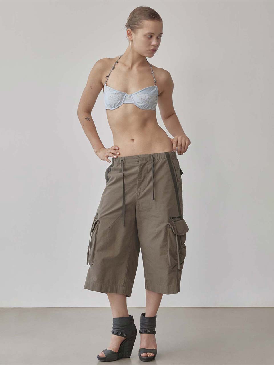 無料配送 ◆ Sculptor ◆ Bermuda Utility Pants Bermuda Utility Pants Khaki – SCULPTOR JAPAN