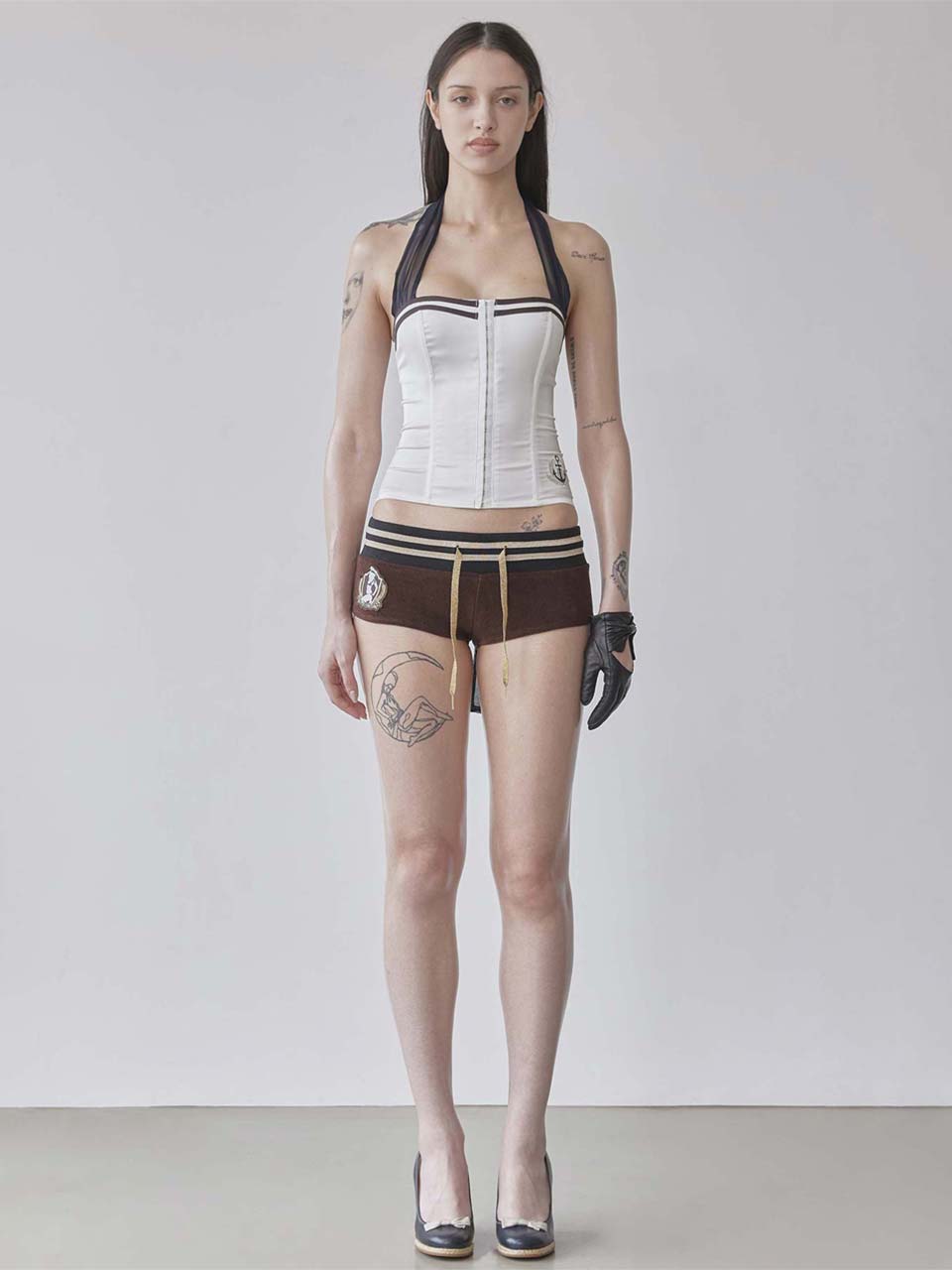 無料配送 ◆ Sculptor ◆ Marine Halter Corset Marine Halter Corset White – SCULPTOR JAPAN