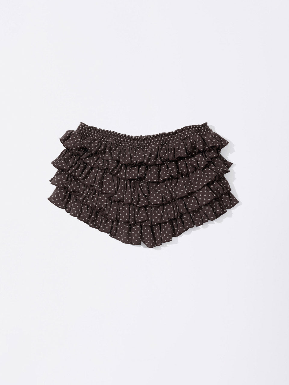 Dot Volumer Shorts Brown