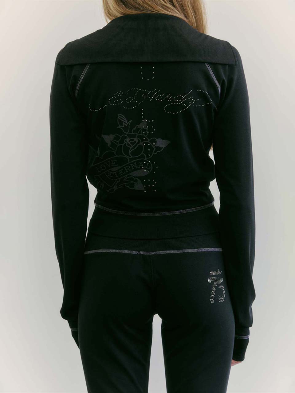 Sculptor X Ed Hardy] Jersey Track Zip-Up Black – SCULPTOR JAPAN