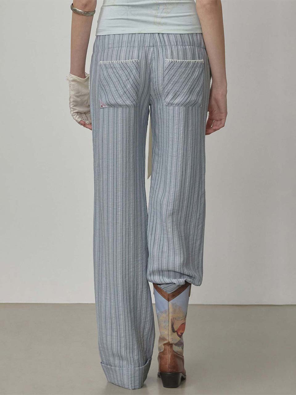 ★SCULPTOR★ Woke Up Like This PJ Pants Blue Stripe SC24S407 MUSINSA | SCULPTOR Woke Up Like This PJ Pants Blue Stripe
