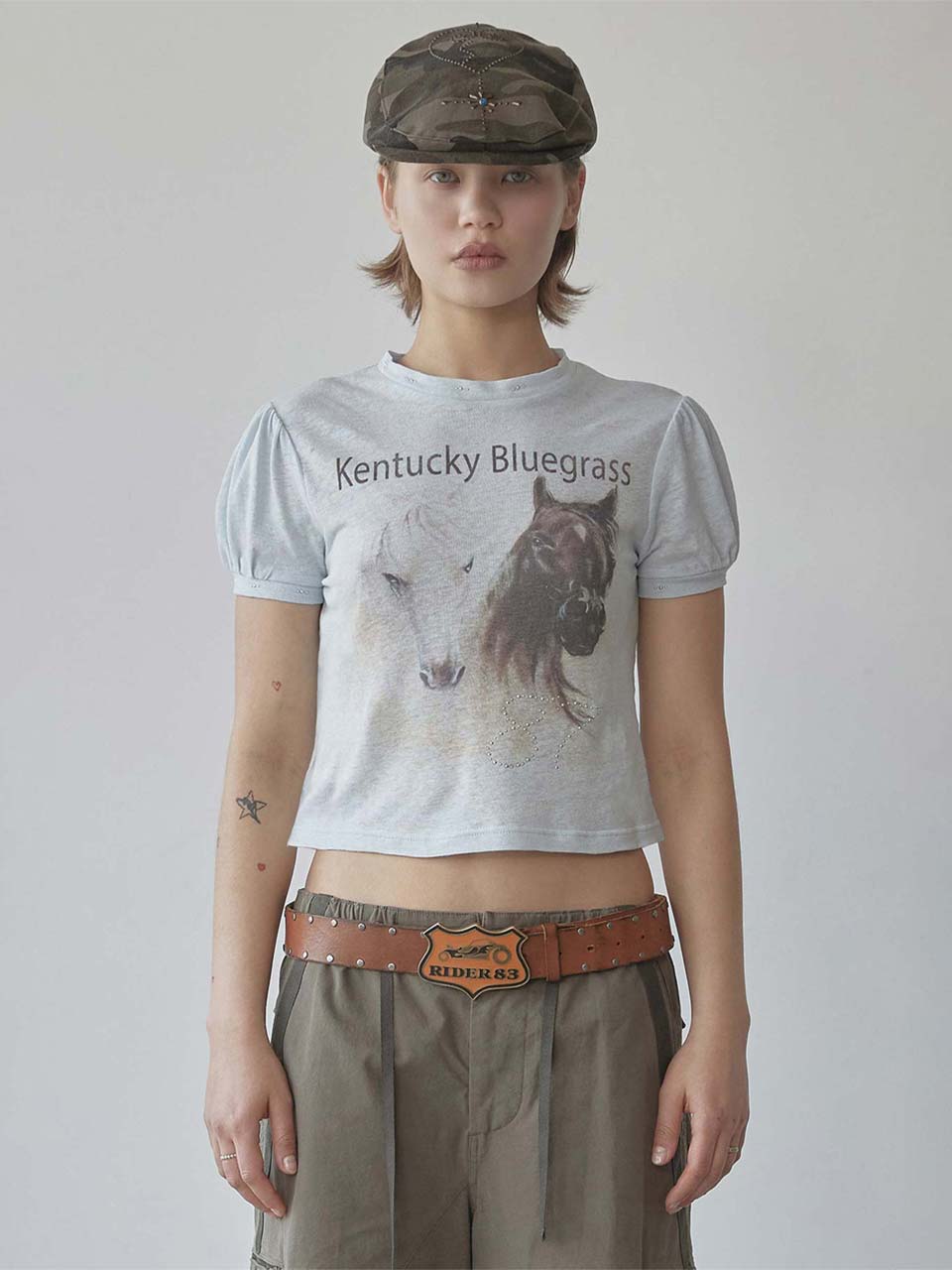 [SCULPTOR]ケンタッキースタッドベビーTシャツ ベビーブルー Kentucky Stud Baby Tee Baby Blue – SCULPTOR JAPAN