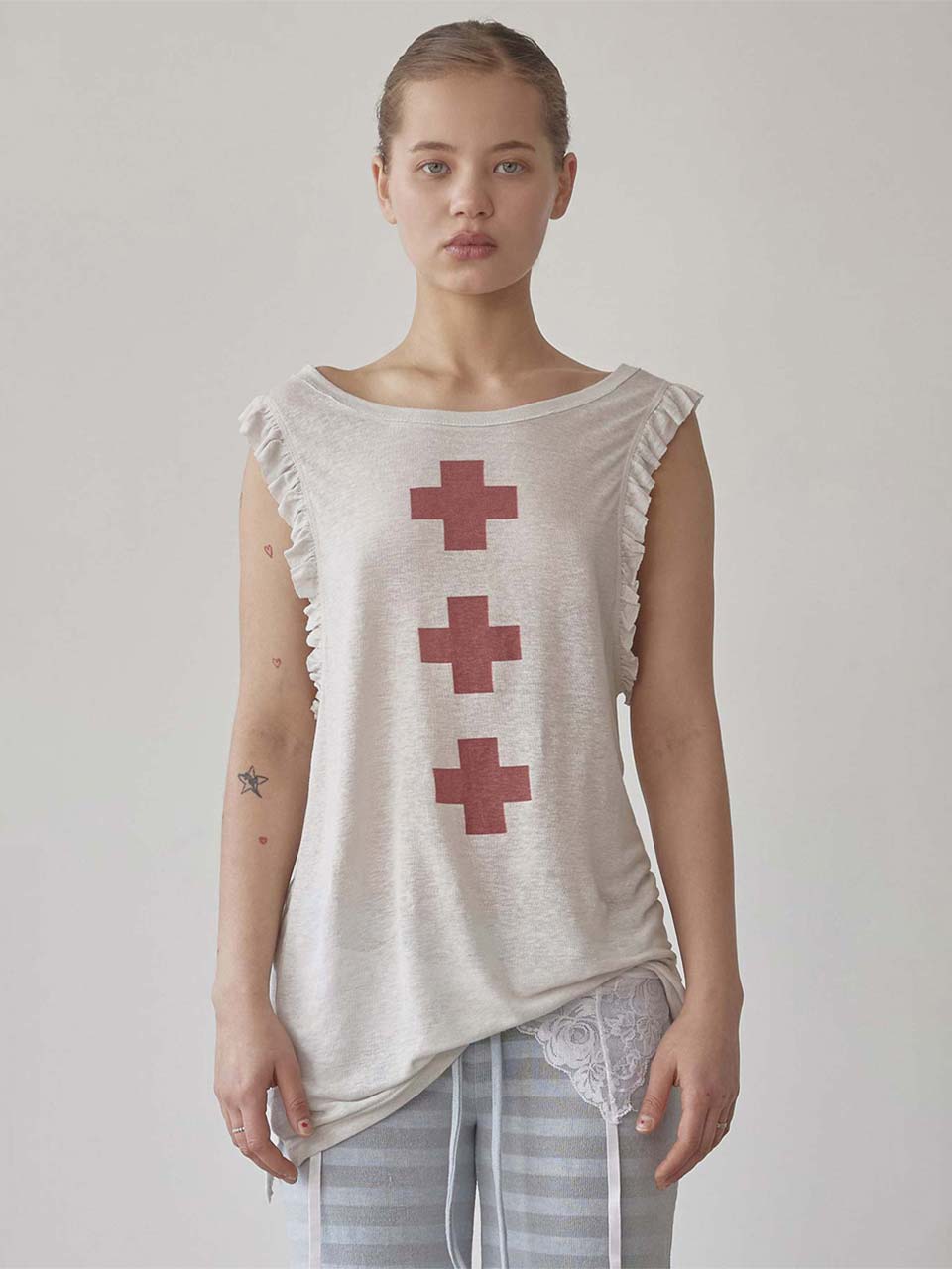 Emergency Muscle Tank Top White