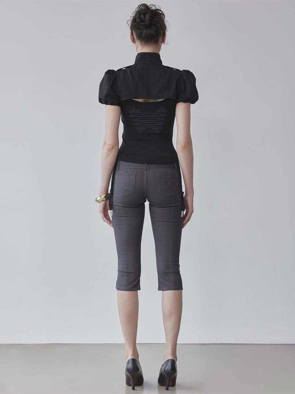 無料配送 ◆ Sculptor ◆ Marine Crop Shirt Marine Crop Shirt Black – SCULPTOR JAPAN