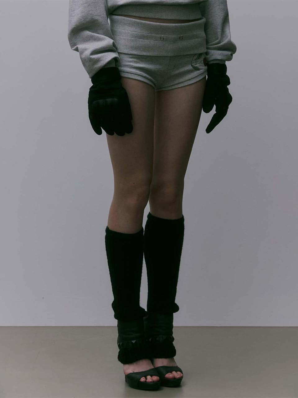 ★SCULPTOR★ Sculptor X Ed Hardy Cherry Shorts Melange Gray Sculptor X Ed Hardy] Cherry Shorts Melange Gray – SCULPTOR JAPAN