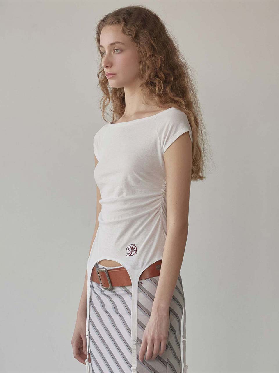 トップス SCULPTOR Garter Belt Tee White Garter Belt Tee White – SCULPTOR JAPAN