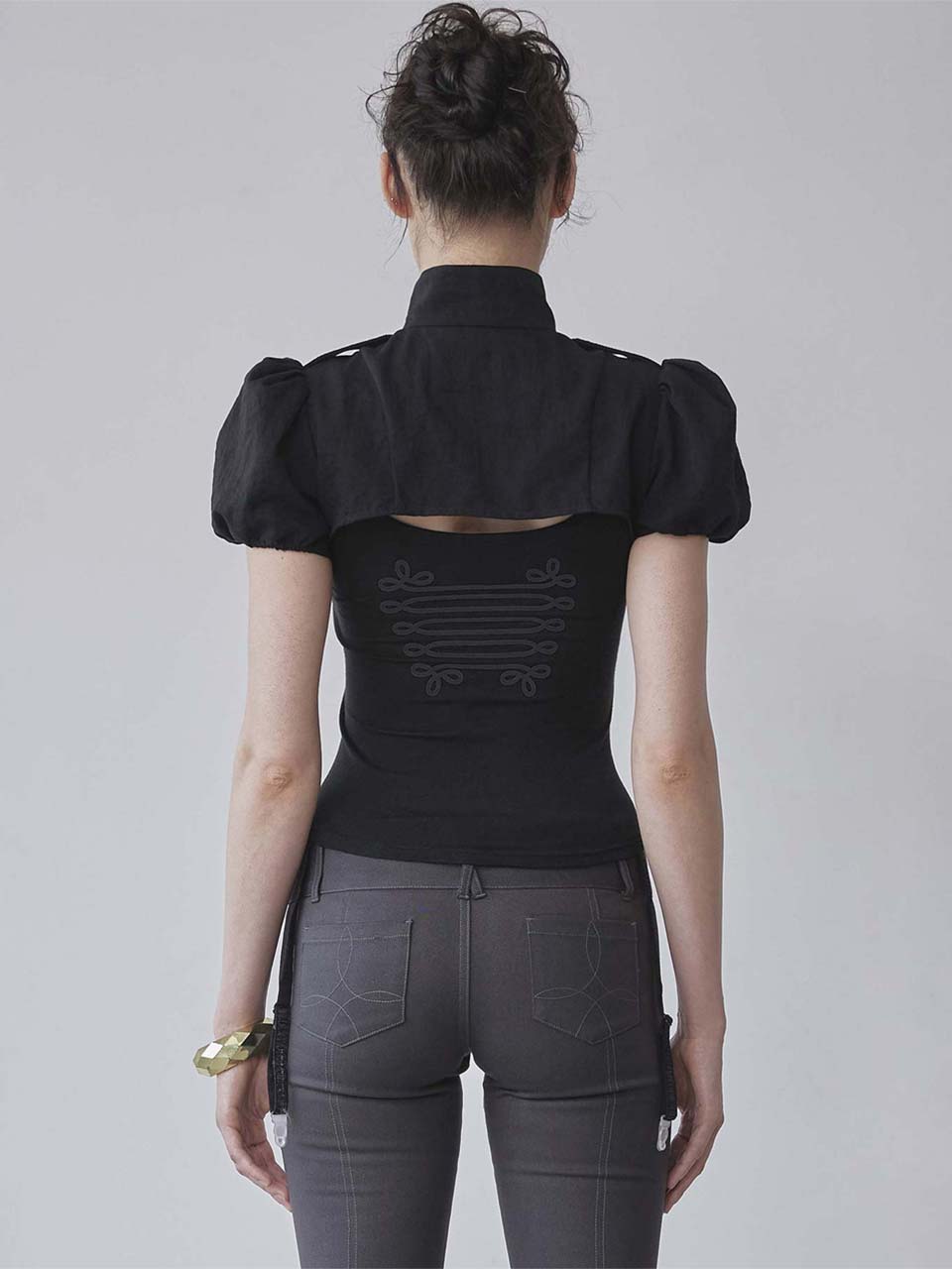 Marine Crop Shirt Black – SCULPTOR JAPAN