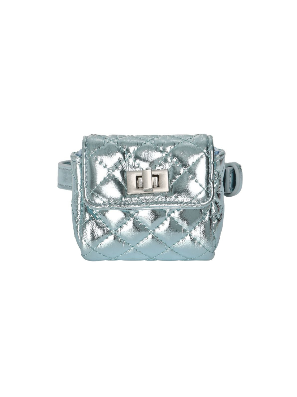 I Coin Purse Metallic Blue