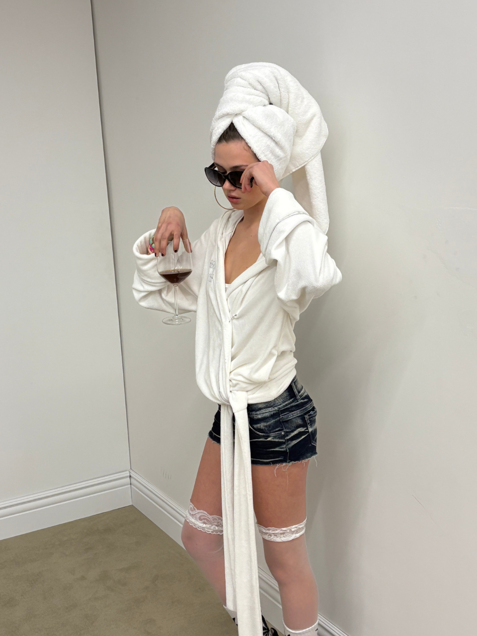 Bath Robe Hoodie White(Princess)